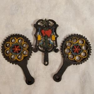 Cast Iron Trivet Set